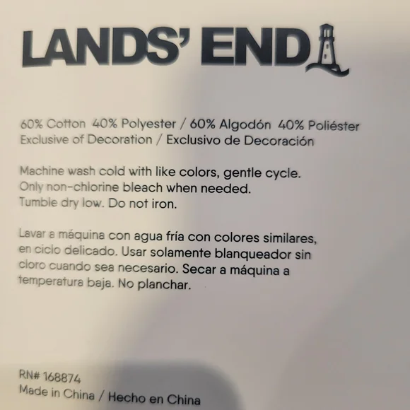 Lands' End Gray Hooded Lounger - Picture 3 of 4